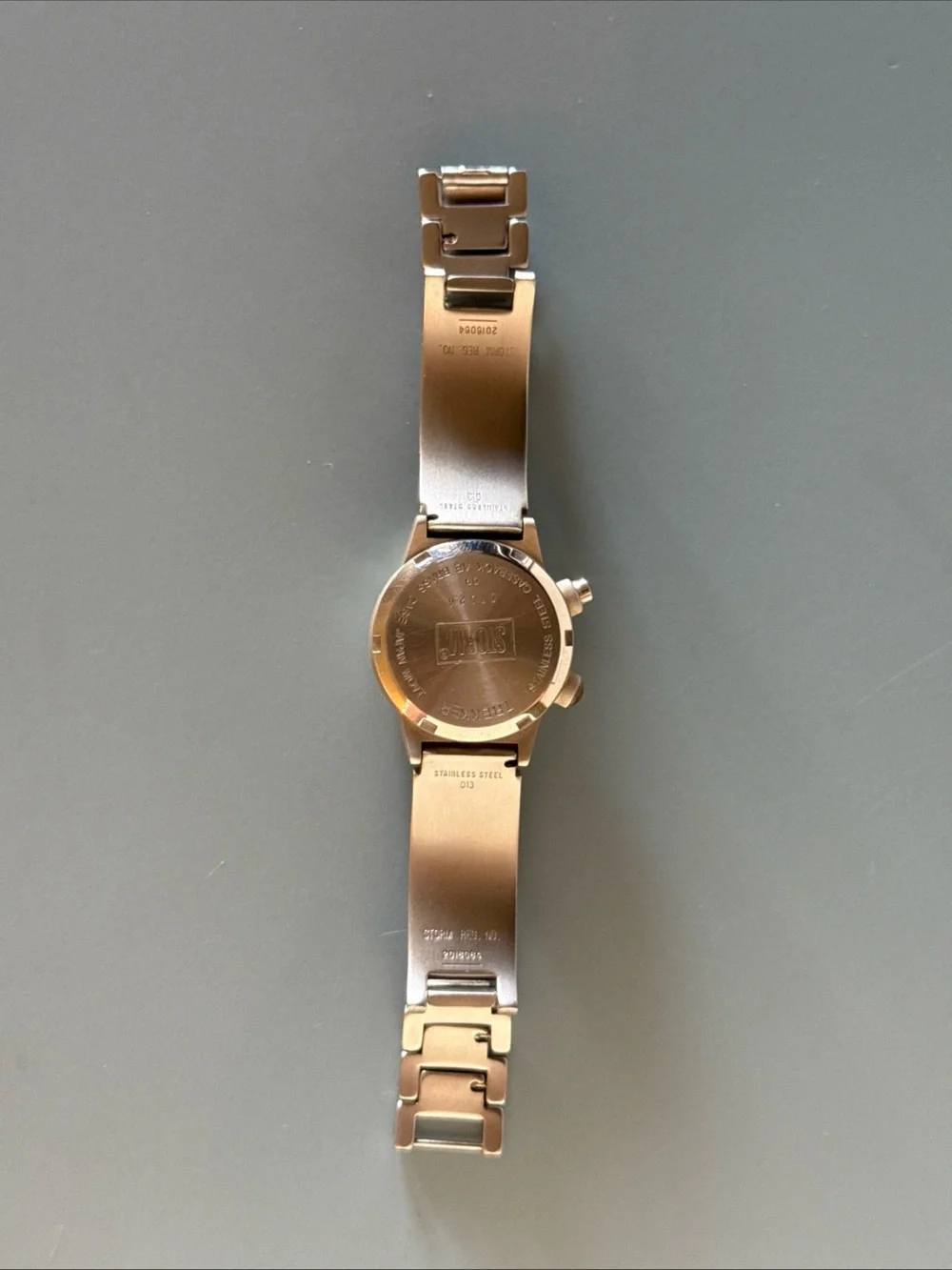 Retro Storm Men's Trekker Silver Dual-Time Stainless Steel Watch